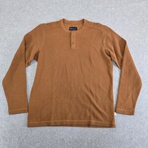 Badlands Hunting Gear Early Dawn Henley Shirt Mens Large Long Sleeve Orange Base